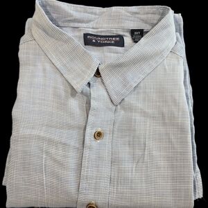 Roundtree And Yorke Pique No Tuck Button Down Big&Tall 3XT